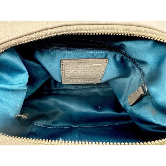 COACH Kristin Large Soft Grey Leather Hobo Shoulder Bag M1126-16808 - Picture 5 of 7